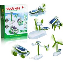 Hediyeconcepti Güneş Enerjili Robot Oluşturma Seti Solar Kit (6 In 1)