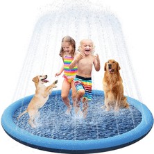 Pvc Sprinkler Splash Mat Çocuklar Için Açık Çim Suyu Eğlence, Çap: 190CM