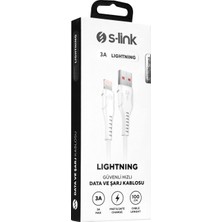 S-link SL-X242 3A Lightning Güvenli Hızlı Data + Sarj Kablosu