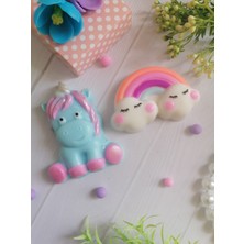 Venüs Art Hediyelik Unicorn ve Dondurma 2'li Set Sabun - Dekoratif,kullanılabilir,el Yapımı,doğal,kokulu