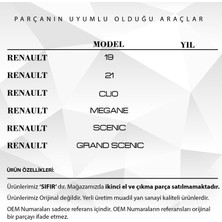 DNC Auto Part Renault Megane,clio, 19, Dacia Logan Için Tavan Anten Çubuğu - 60 cm