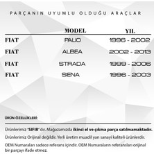 DNC Auto Part Fiat Palio, Albea,siena Için Güneşlik Ayağı - Açık Gri