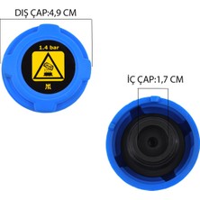 DNC Auto Part Ford Ka, Fiat, Peugeot Için Radyatör Yedek Su Depo Kapağı 1.4 Bar