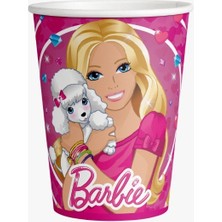 Barbie Doğum Günü 8 Kişilik  70X100 cm Afişli Barbie Parti Malzemeleri Seti