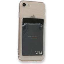 Dlrcase Apple iPhone 7 Kılıf 1 Adet Kartlıklı Şeffaf Silikon Lüx Korumalı