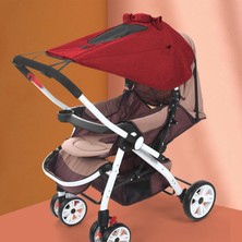 Perfeclan Bebek Arabası Pushchair Kırmızısı Için Pencere Güneş Korumasını Izleyerek Bebek Arabası Güneşlik (Yurt Dışından)