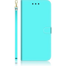 PLZ Shop Zte Blade A72 / V40 Vita Mint Green Için Taklit Ayna Pu Kılıfı (Yurt Dışından)