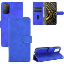 PLZ Shop Xiaomi Poco M3 Cilt Fe Deri Kılıf Mavi (Yurt Dışından)