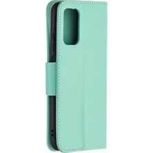 PLZ Shop Xiaomi Için Poco M3 Litchi Doku Deri Kılıf Yeşil (Yurt Dışından)