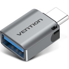 Vention Type C To USB 3.0 Çevirici Dönüştürücü Otg Adaptör Gri Cdqh0