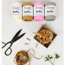 Spagetti Yarn Siyah Raffia Ip
