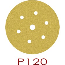 Brio Zımpara 6 Delikli Cırtlı P120'Lu