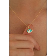 Milet Kuyumculuk 14 Ayar Altın Forze Zincir Balık Kolye