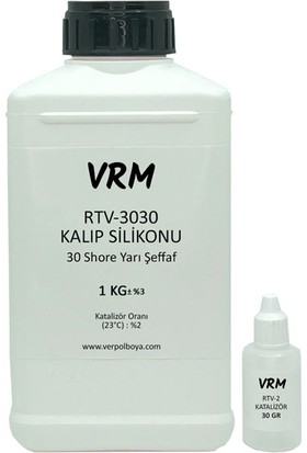 Verpol Rtv-2 Yarı Şeffaf - Sert Kalıp Silikonu (30 Shore) -1 kg