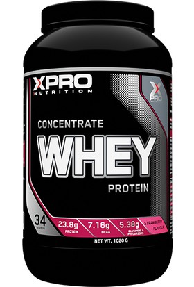 Xpro Concentrate Whey Protein Tozu 1000 gr Çilek Aromalı