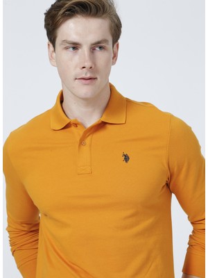 U.S. Polo Assn.  Sarı  Erkek Sweatshirt
