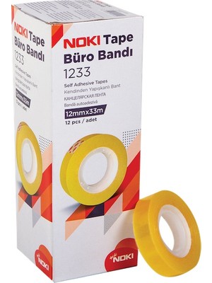 Noki 12 Li Paket Noki Büro Bandı 12X33 1233