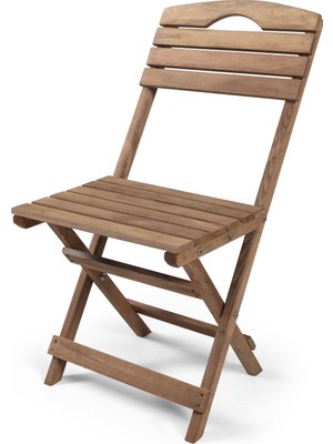 Barış Ahşap Ahşap Katlanır Sandalye Balkon Bahçe Teras Sandalyesi