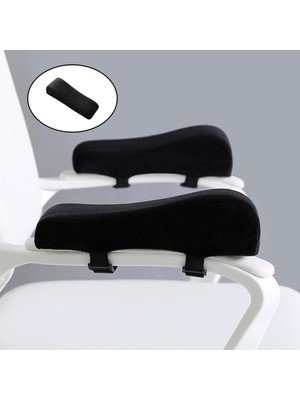 Seasong Siyah Rahat Ofis Sandalyesi Emri Bellek Köpük Yumuşak Dirsek Yastığı Siyah A (Yurt Dışından)