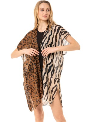 Saria Moda Saria Mood Leopar Zebra Desen Pareo