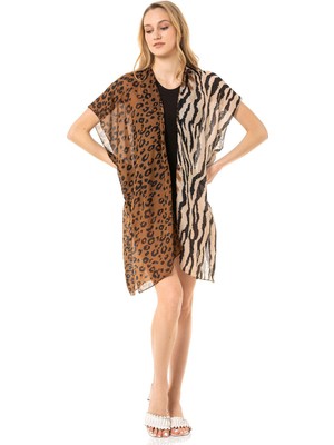 Saria Moda Saria Mood Leopar Zebra Desen Pareo