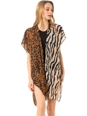 Saria Moda Saria Mood Leopar Zebra Desen Pareo