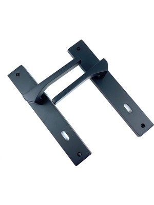 Istanbul Door Handles Lotus Aynalı Mat Siyah Kapı Kolu Oda