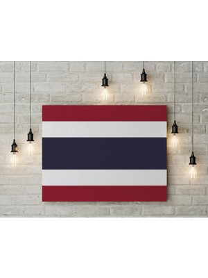 Satürn Design Tayland Bayrağı Kanvas Tablo 40 x 55 cm Dekoratif Tablo
