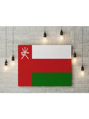 Satürn Design Umman Bayrağı Kanvas Tablo 40 x 55 cm Dekoratif Tablo