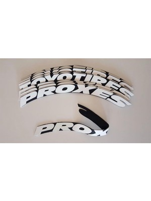 Kom Toyo Tires Proxes Beyaz Kalıcı Lastik Yazısı Toyo Tires Proxes Sticker 4 Kit