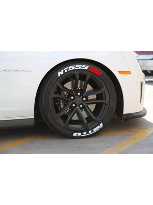 Kom Auto Nitto NT555 Kırmızı Beyaz Kalıcı Lastik Yazısı Nitto NT555 Sticker 8 Kit