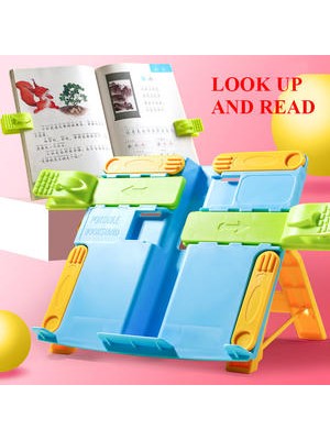 HaiTun Kitap Standı Tutucu Taşınabilir Katlanabilir Bookends Bookstand Öğrenci Çocuklar Için Okuma Desteği Yazma Braketi Ofis Aksesuarları |( Yurt Dışından )