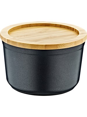 Oms Collection 12 cm Granit Vakumlu Saklama Kabı Siyah