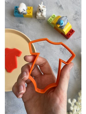 Cestopieno Zıbın, Önlük, Beşik Hamur Şekillendirici Seti / Kurabiye Kalıbı