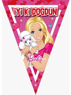 Barbie Parti Malzemeleri 8 Kişilik Barbie Doğum Günü Süsleri Seti Ekonomik