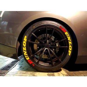 Dunlop Sarı Kalıcı Lastik Yazısı Dunlop Sticker 8 Kit