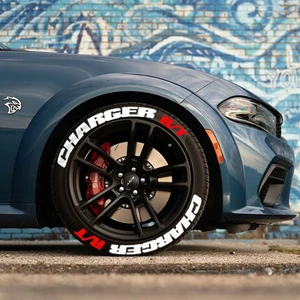 Charger Rt Beyaz Kalıcı Lastik Yazısı Charger Rt Sticker 8 Kit Büyük Boy