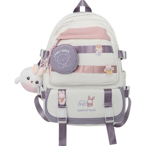 Ortaokul Öğrencilerinin Kontrast Renkli Sırt Çantası(Yurt Dışından)