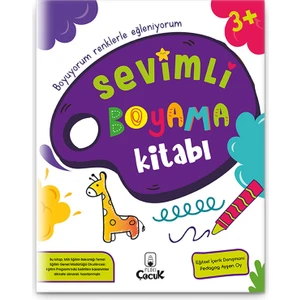 3+ Yaş "Sevimli Boyama Kitabı" Eğlenceli Ve Eğitici Okul Öncesi Çocuk Beceri Gelişimi Etkinliği