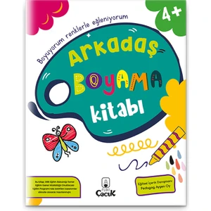 4+ Yaş "Arkadaş Boyama Kitabı" Eğlenceli Ve Eğitici Okul Öncesi Çocuk Beceri Gelişimi Etkinliği