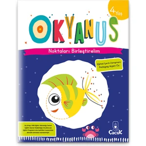 Deniz Canlıları Nedir? "4 Yaş Noktaları Birleştirelim - Okyanus" Eğlenceli, Eğitici Etkinlik Kitabı