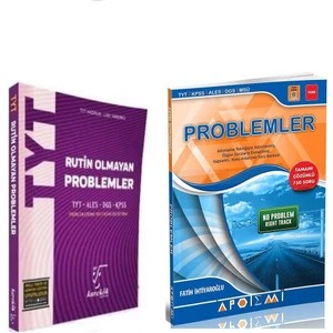 Karekök Yayıncılık TYT Rutin Olmayan Problemler - Apotemi Problemler Soru Bankası 2 Kitap Set