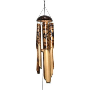 Hediye Fikri Feng Shui Coconat Bambu Rüzgar Çanı 50 cm