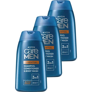 Care Men Essential 3’ü 1 Arada Sampuan, Bakım Kremi ve Dus Jeli 200 ml 3'lü
