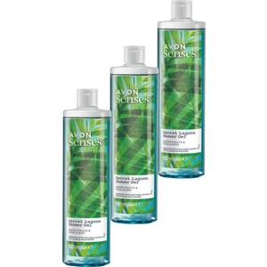 Senses Secret Lagoon Su Meyveleri ve Misk Kokulu Duş Jeli 500 Ml. Üçlü Set
