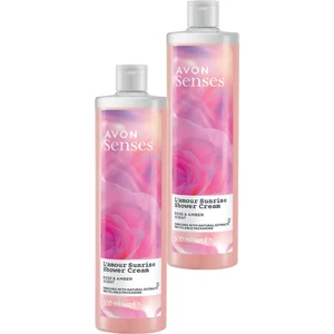 Senses L'amour Sunrise Gül ve Amber Kokulu Krem Duş Jeli 500 ml 2'li