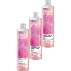 Senses L'amour Sunrise Gül ve Amber Kokulu Krem Duş Jeli 500 ml 3'lü