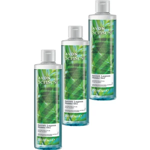 Senses Secret Lagoon Su Meyveleri ve Misk Kokulu Duş Jeli 250 Ml. Üçlü Set