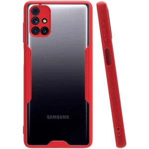 Samsung Galaxy M51 Tam Korumalı Renkli Kenarlı Parfe Kılıf Ekran Koruyucu