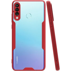 Huawei P30 Lite Tam Korumalı Renkli Kenarlı Parfe Kılıf Ekran Koruyucu